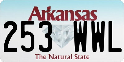 AR license plate 253WWL