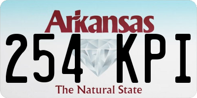 AR license plate 254KPI