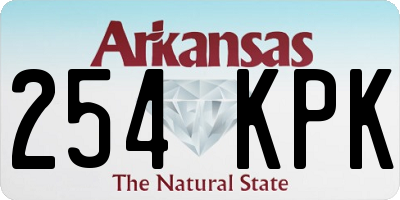 AR license plate 254KPK