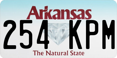 AR license plate 254KPM