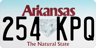 AR license plate 254KPQ