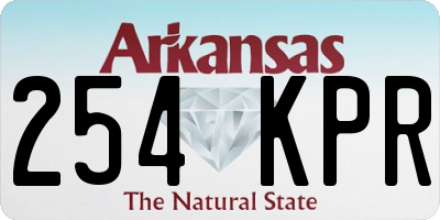 AR license plate 254KPR