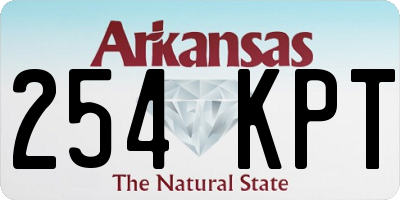 AR license plate 254KPT