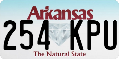 AR license plate 254KPU