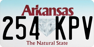 AR license plate 254KPV