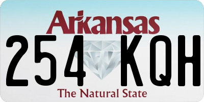 AR license plate 254KQH