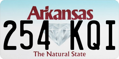 AR license plate 254KQI