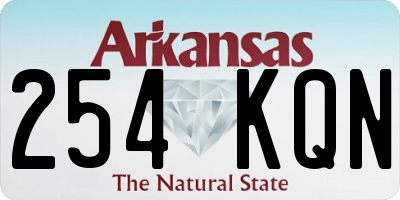 AR license plate 254KQN