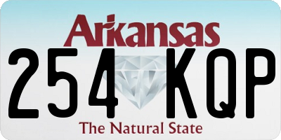 AR license plate 254KQP
