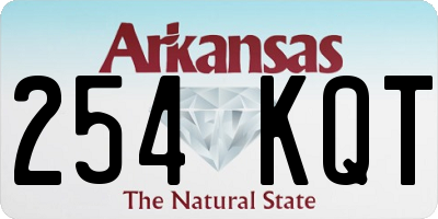 AR license plate 254KQT