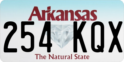 AR license plate 254KQX