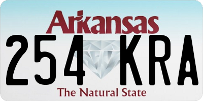 AR license plate 254KRA