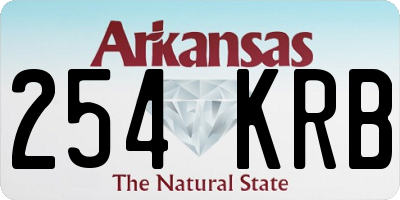 AR license plate 254KRB