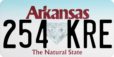 AR license plate 254KRE
