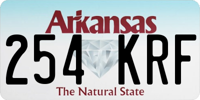 AR license plate 254KRF