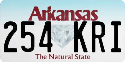 AR license plate 254KRI