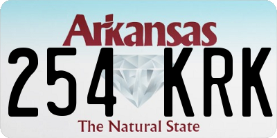 AR license plate 254KRK