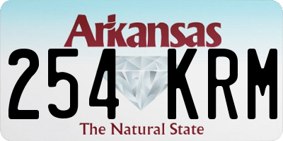 AR license plate 254KRM