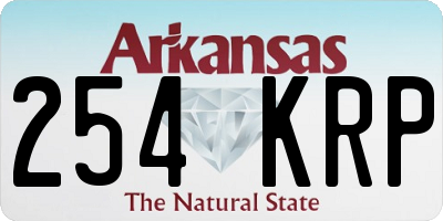 AR license plate 254KRP