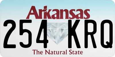 AR license plate 254KRQ