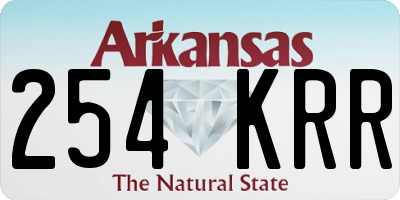 AR license plate 254KRR