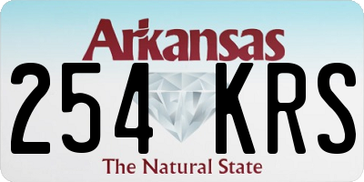 AR license plate 254KRS