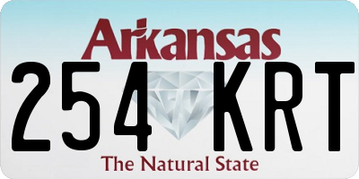 AR license plate 254KRT