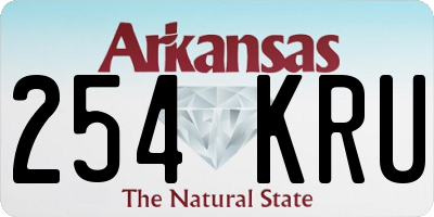 AR license plate 254KRU
