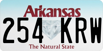AR license plate 254KRW