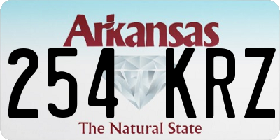 AR license plate 254KRZ