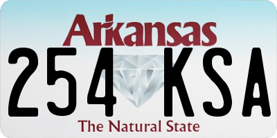 AR license plate 254KSA