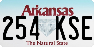 AR license plate 254KSE