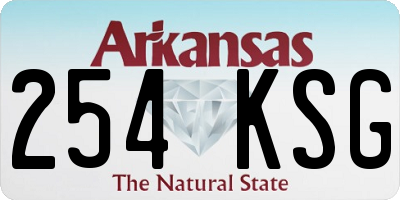 AR license plate 254KSG