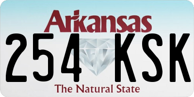AR license plate 254KSK