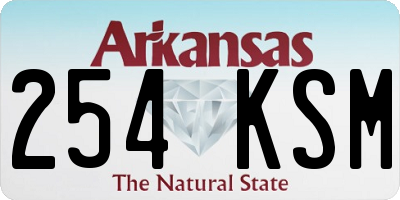 AR license plate 254KSM