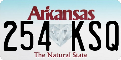 AR license plate 254KSQ