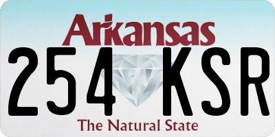 AR license plate 254KSR