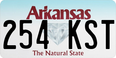AR license plate 254KST