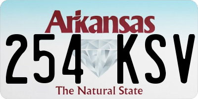 AR license plate 254KSV
