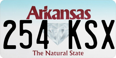 AR license plate 254KSX