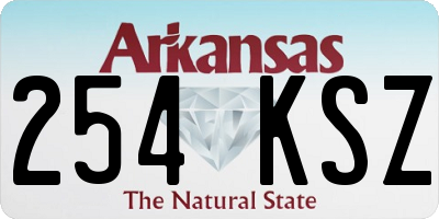 AR license plate 254KSZ