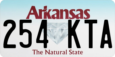 AR license plate 254KTA