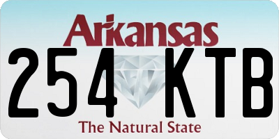 AR license plate 254KTB