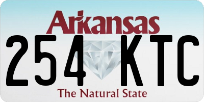 AR license plate 254KTC