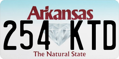 AR license plate 254KTD