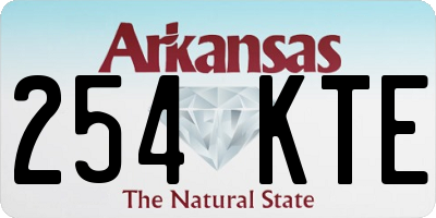 AR license plate 254KTE