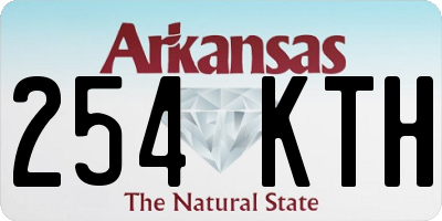 AR license plate 254KTH
