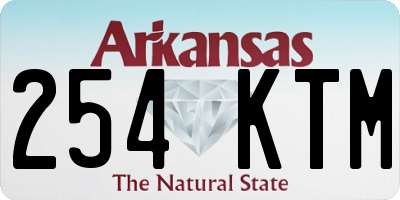 AR license plate 254KTM