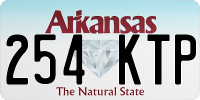 AR license plate 254KTP