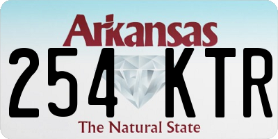 AR license plate 254KTR